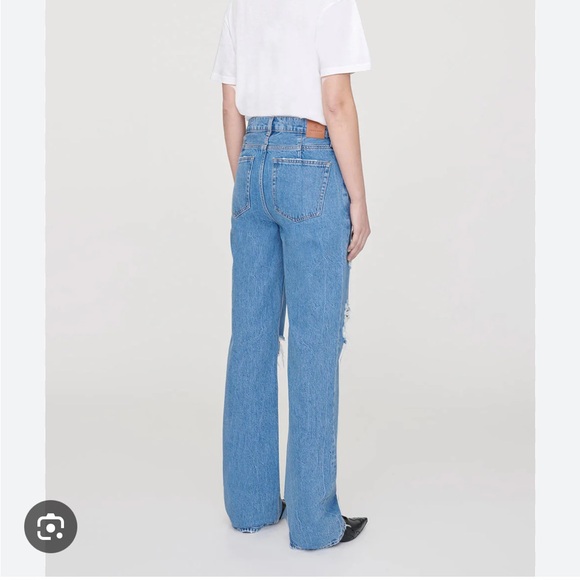 NWT ANINE BING Gio Destructed High Rise Oversized Relaxed - Picture 2 of 5